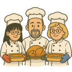 Chefs standing together