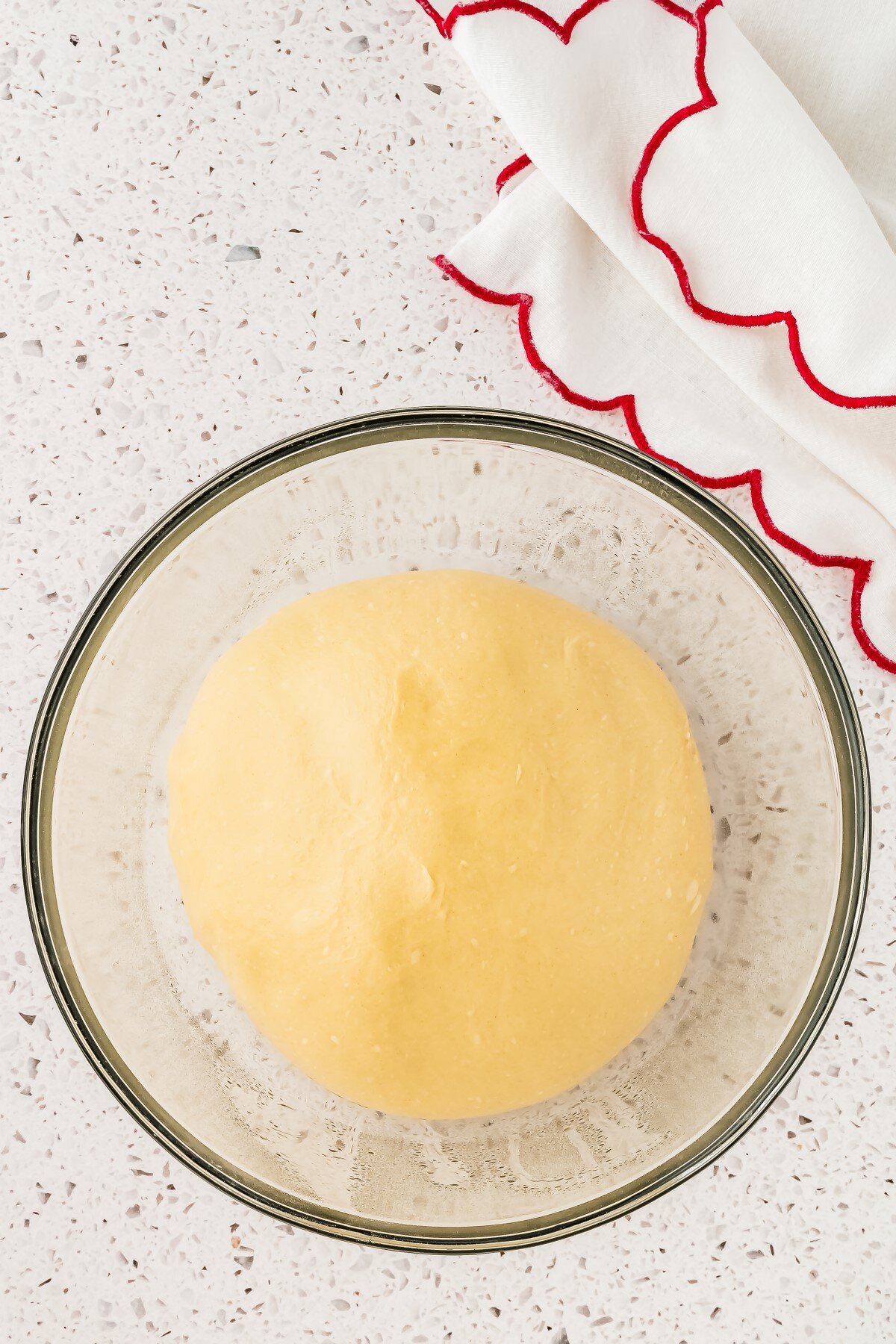 Dough ready to rest.