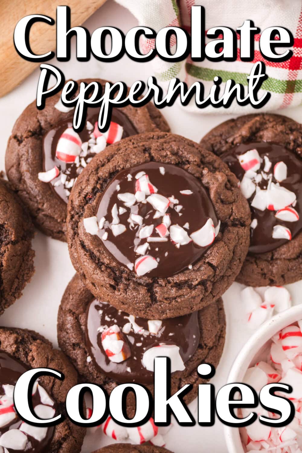 Chocolate Peppermint Cookies pin.