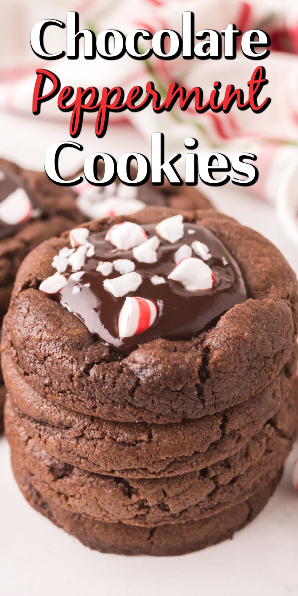 Chocolate Peppermint Cookies pin.