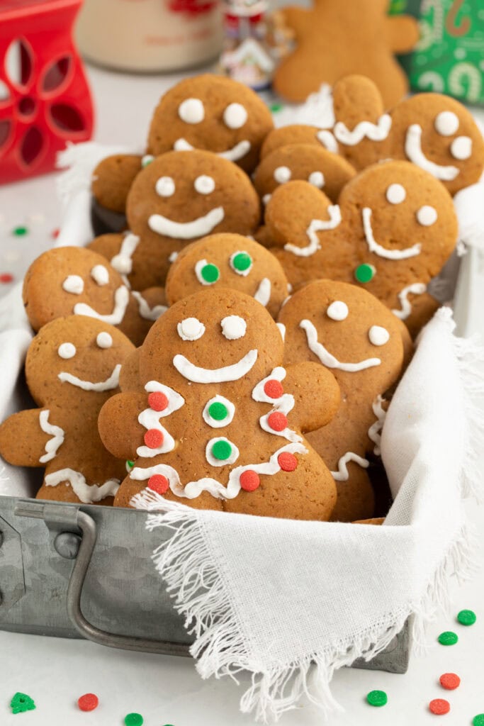 Gingerbread Men in a tin.