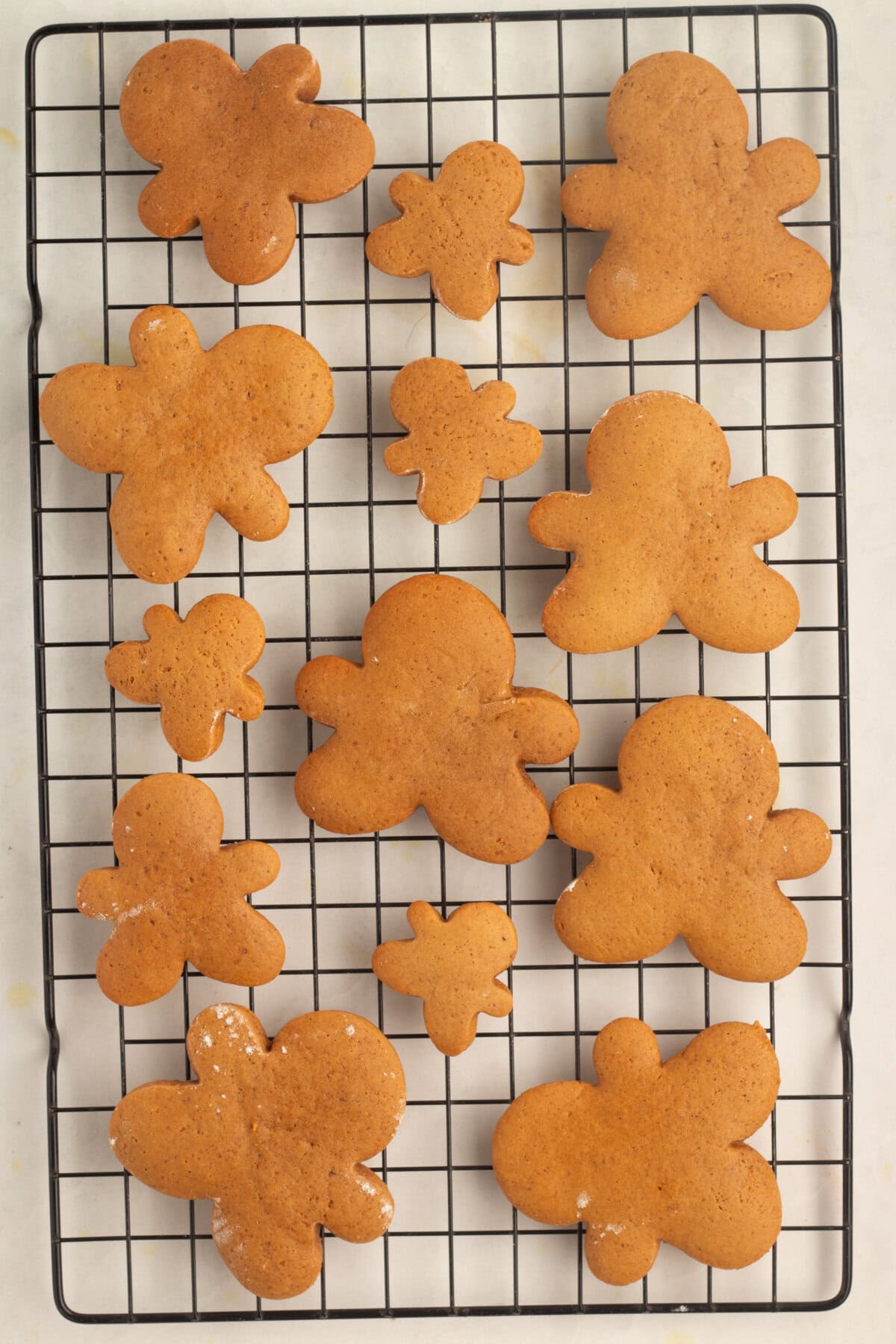 Cookies on cooling rack.