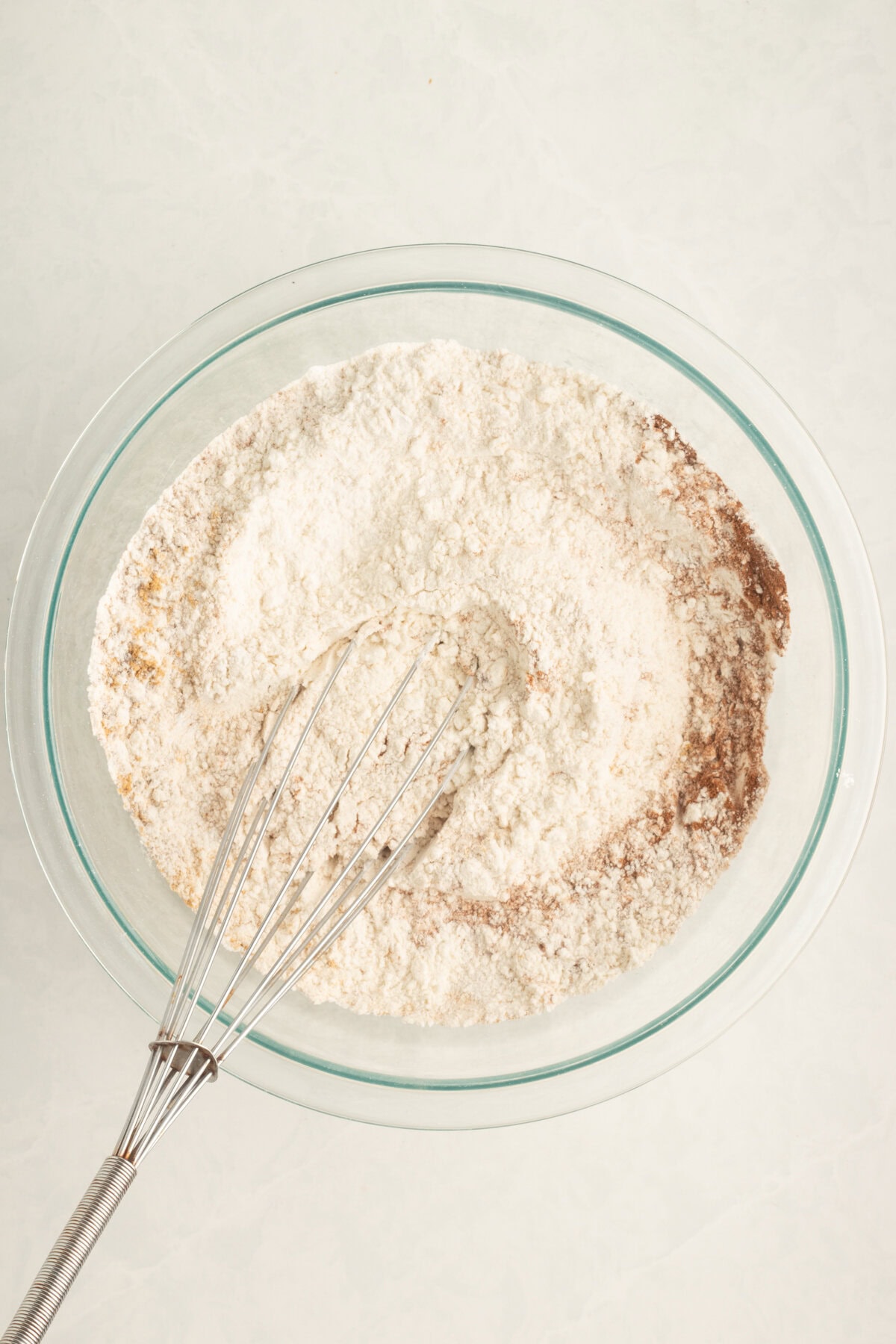 Dry ingredients mixed together. 