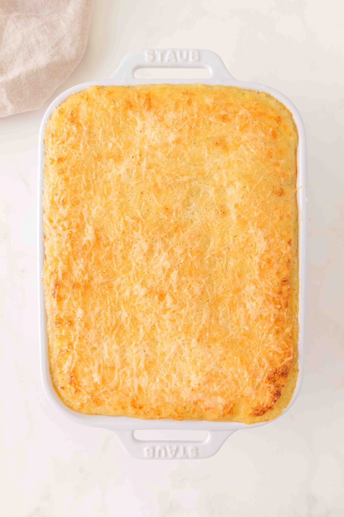 French mashed potatoes baked.