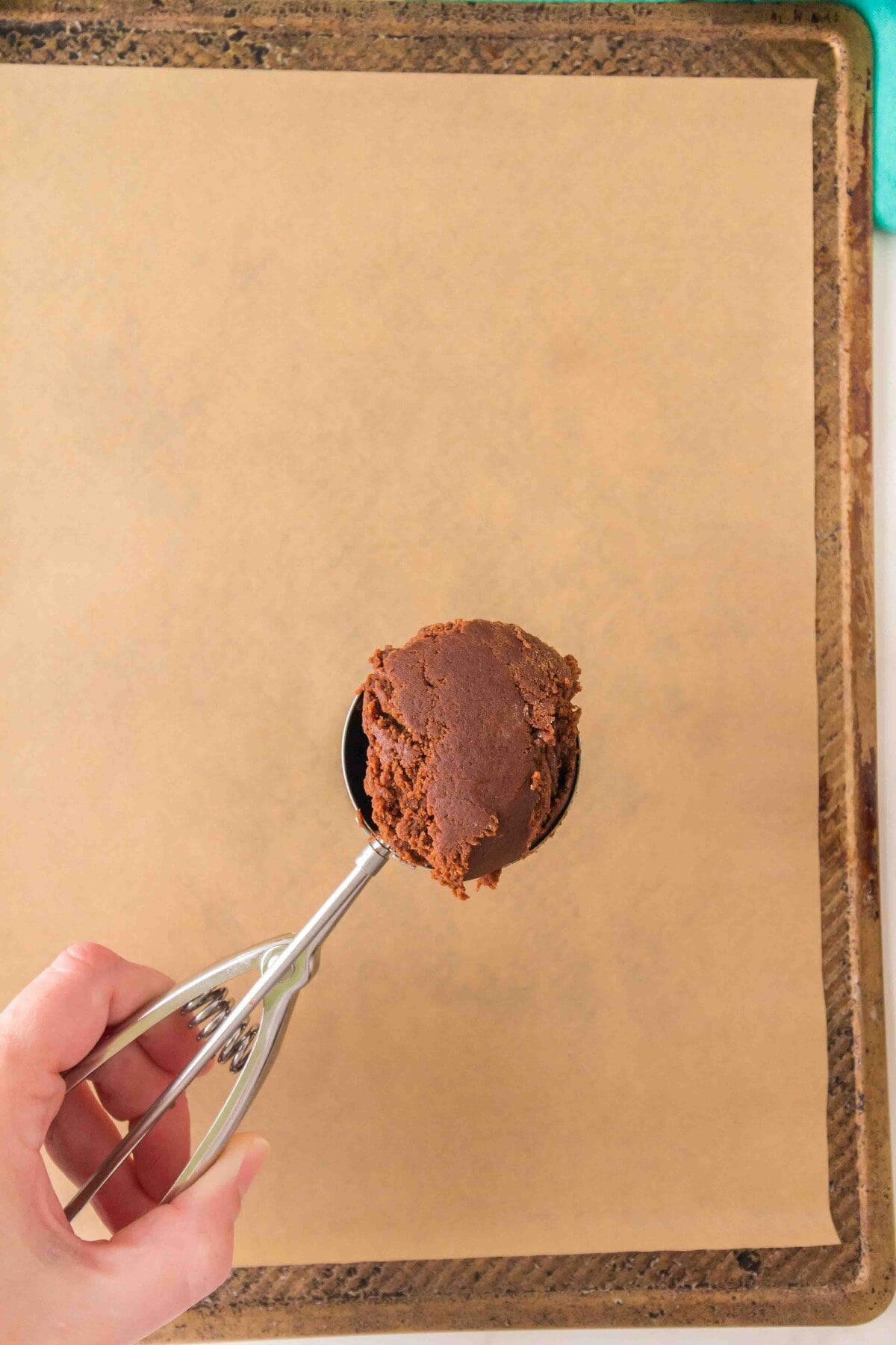 Scoop of cookie dough.