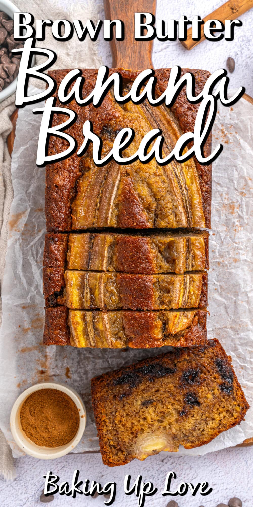 Brown Butter Banana Bread pin.