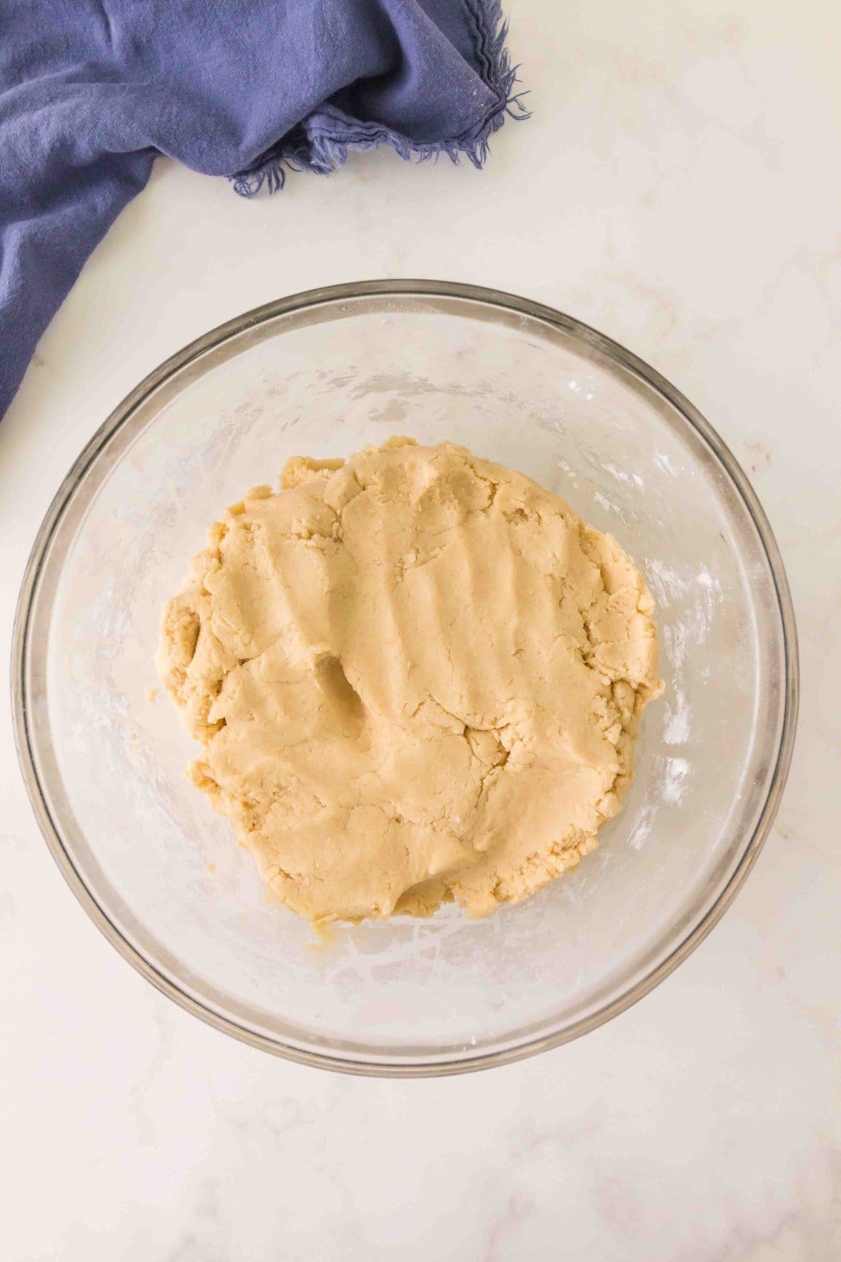 Dough mixed and ready to rest .