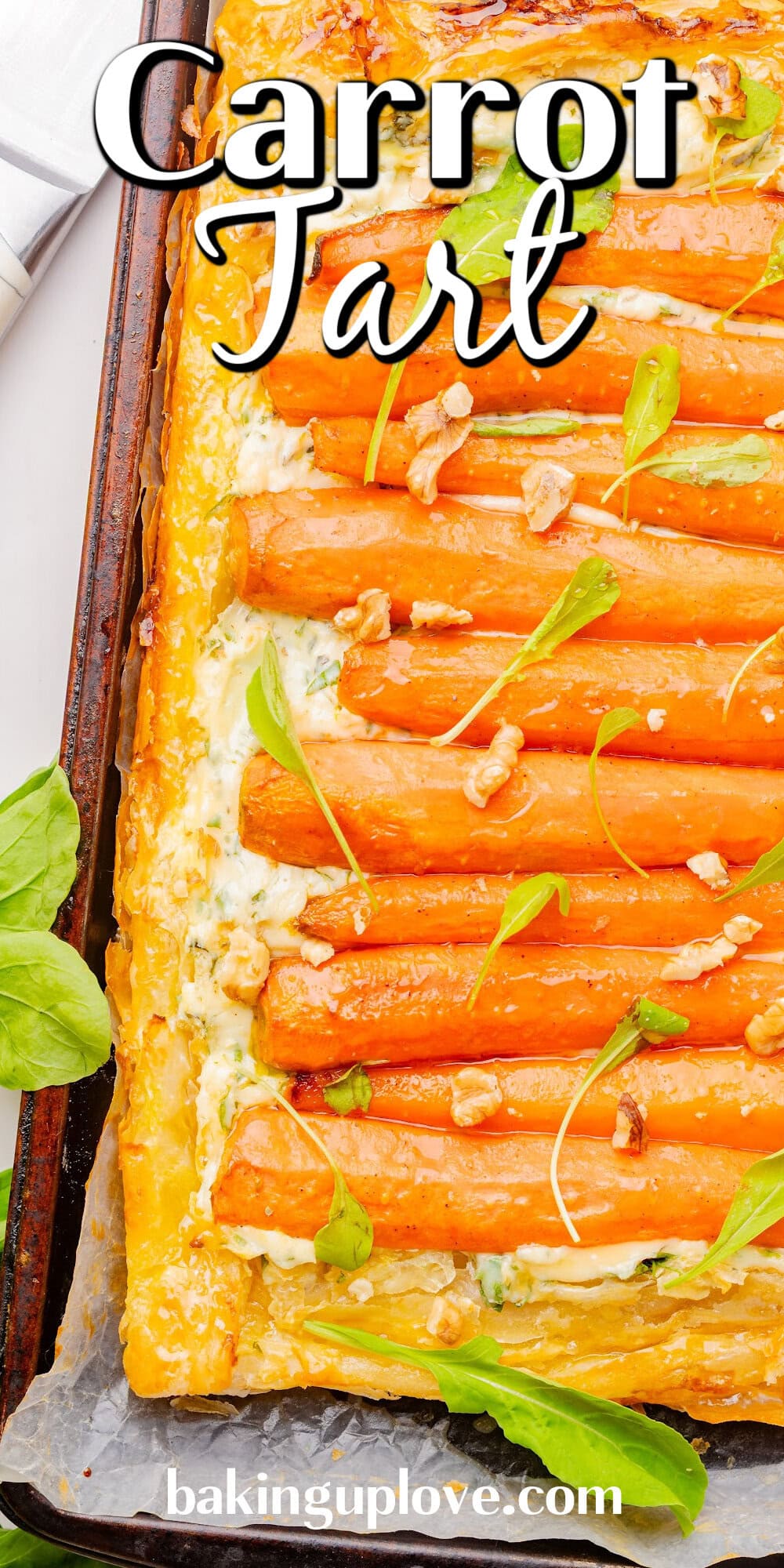 Roasted Carrot Tart pin.