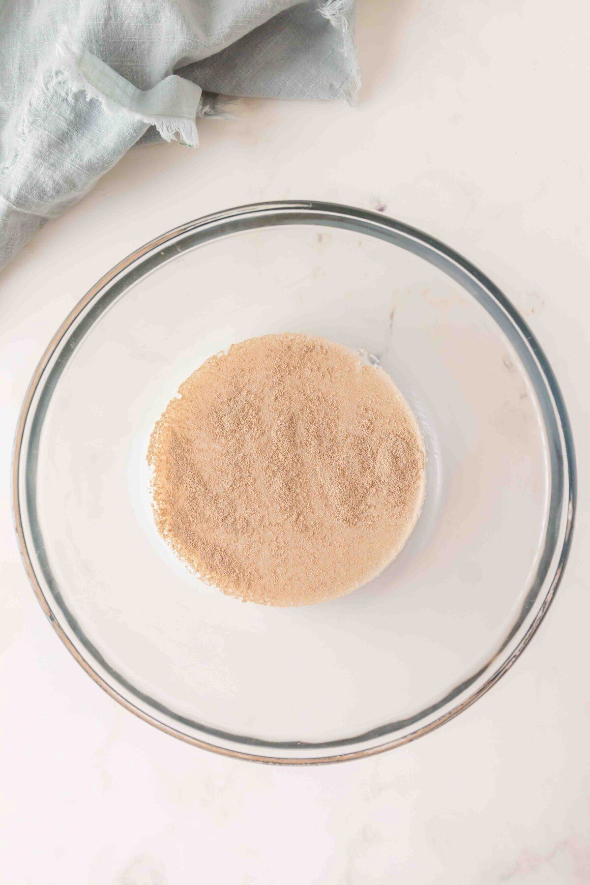 Yeast and warm milk. 