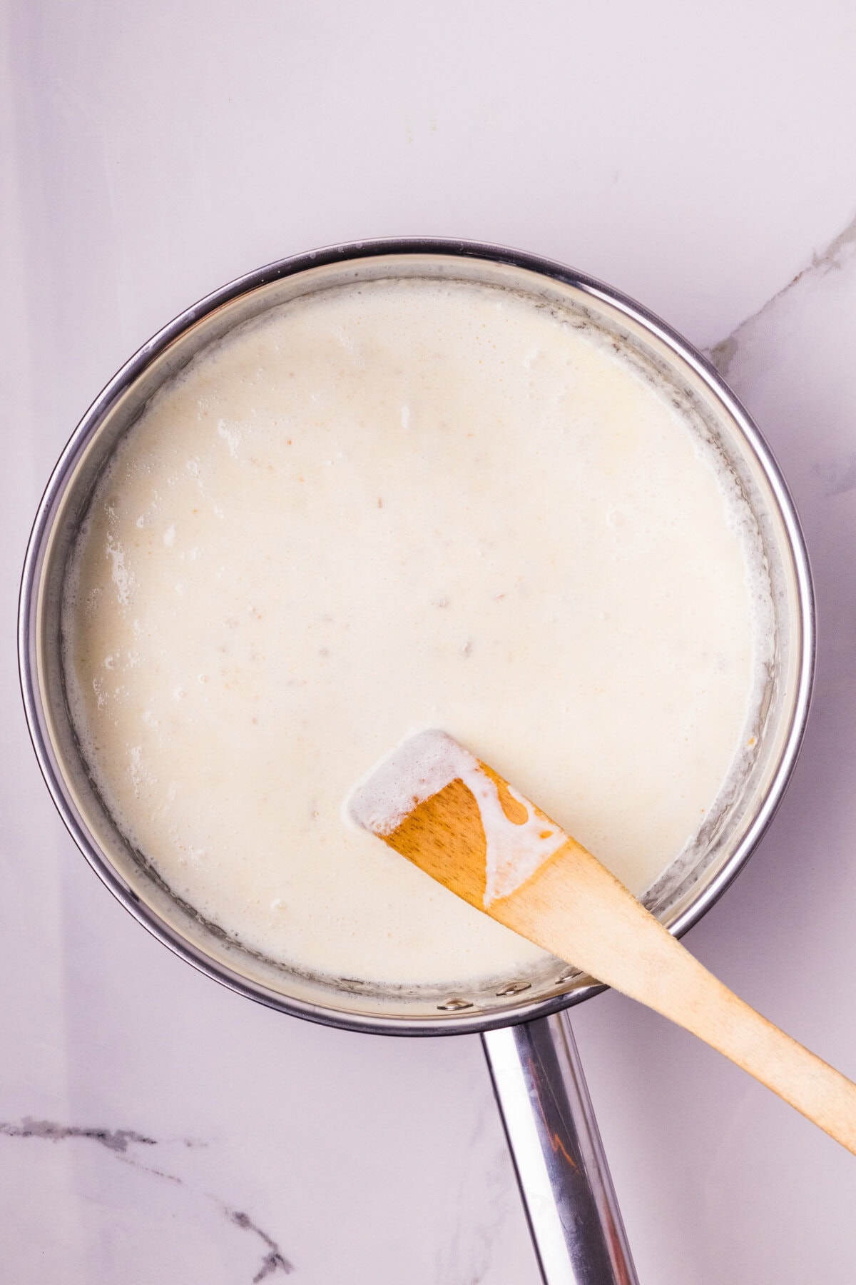 Start of the cream sauce. 
