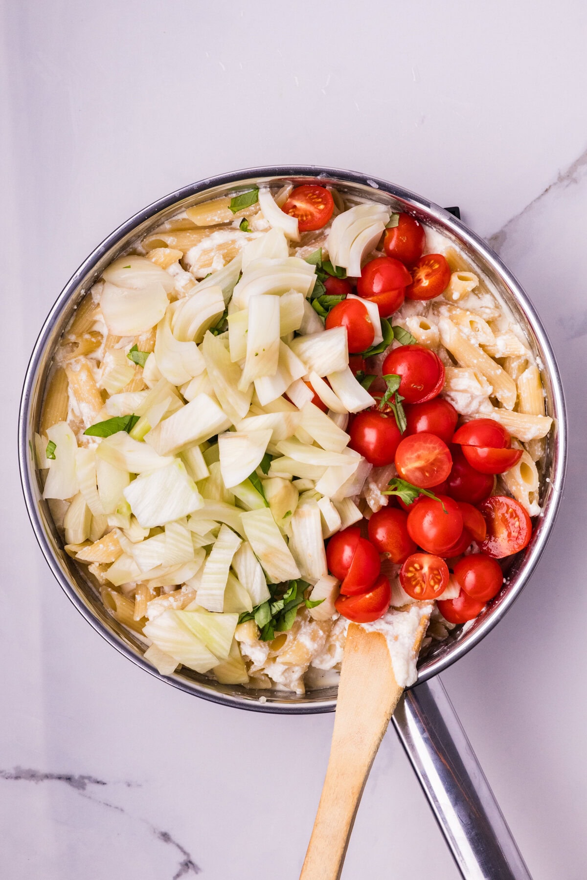 Fennel and tomato added. 