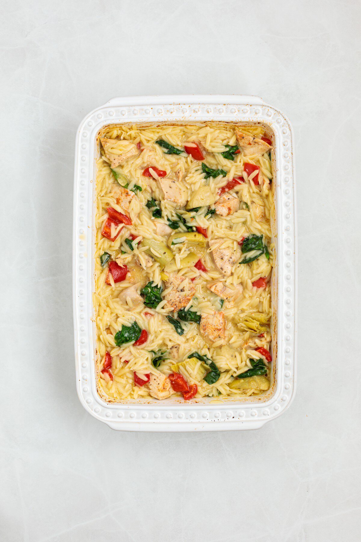 Finished casserole. 