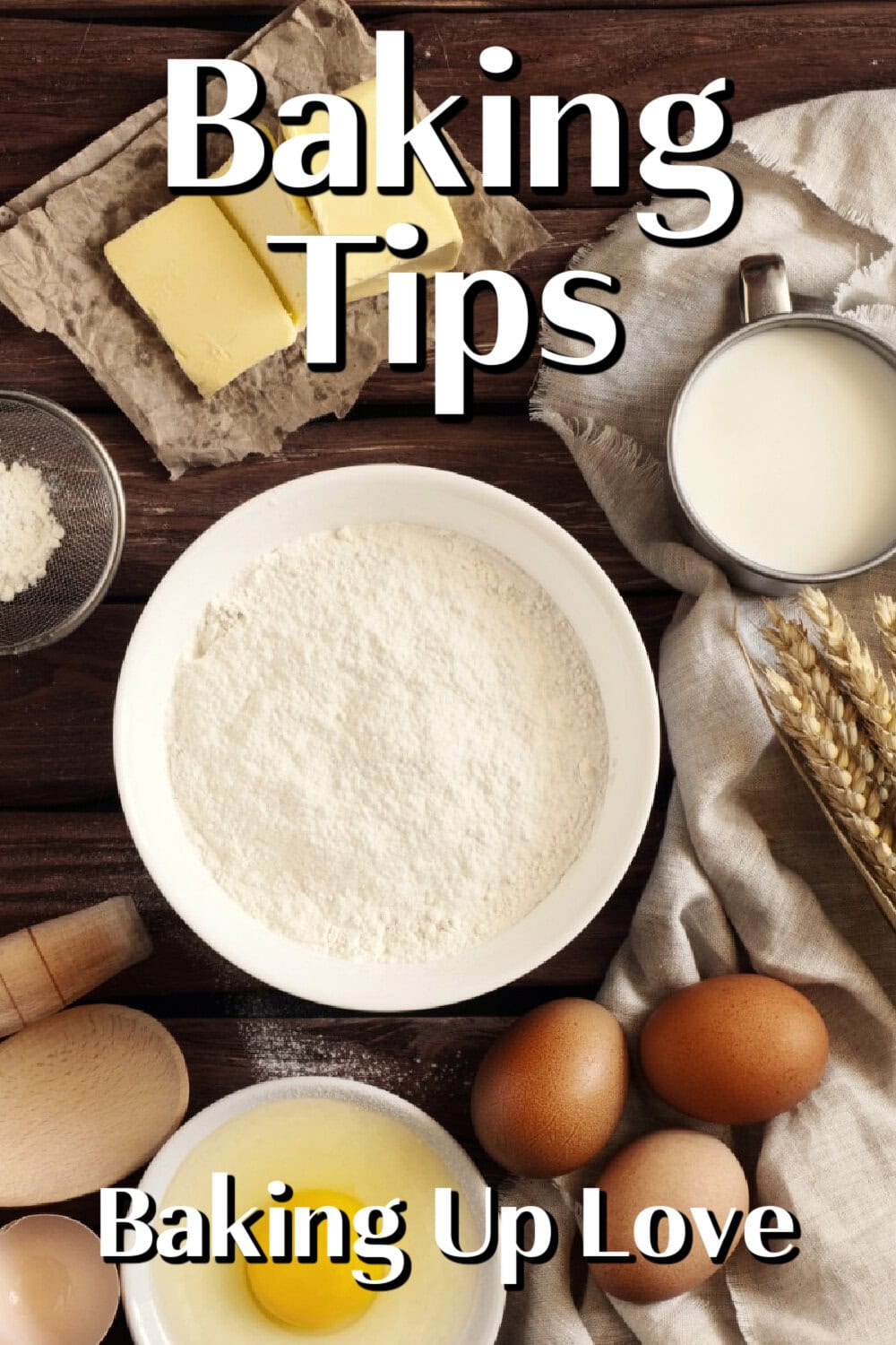 Baking Tips pin. 
