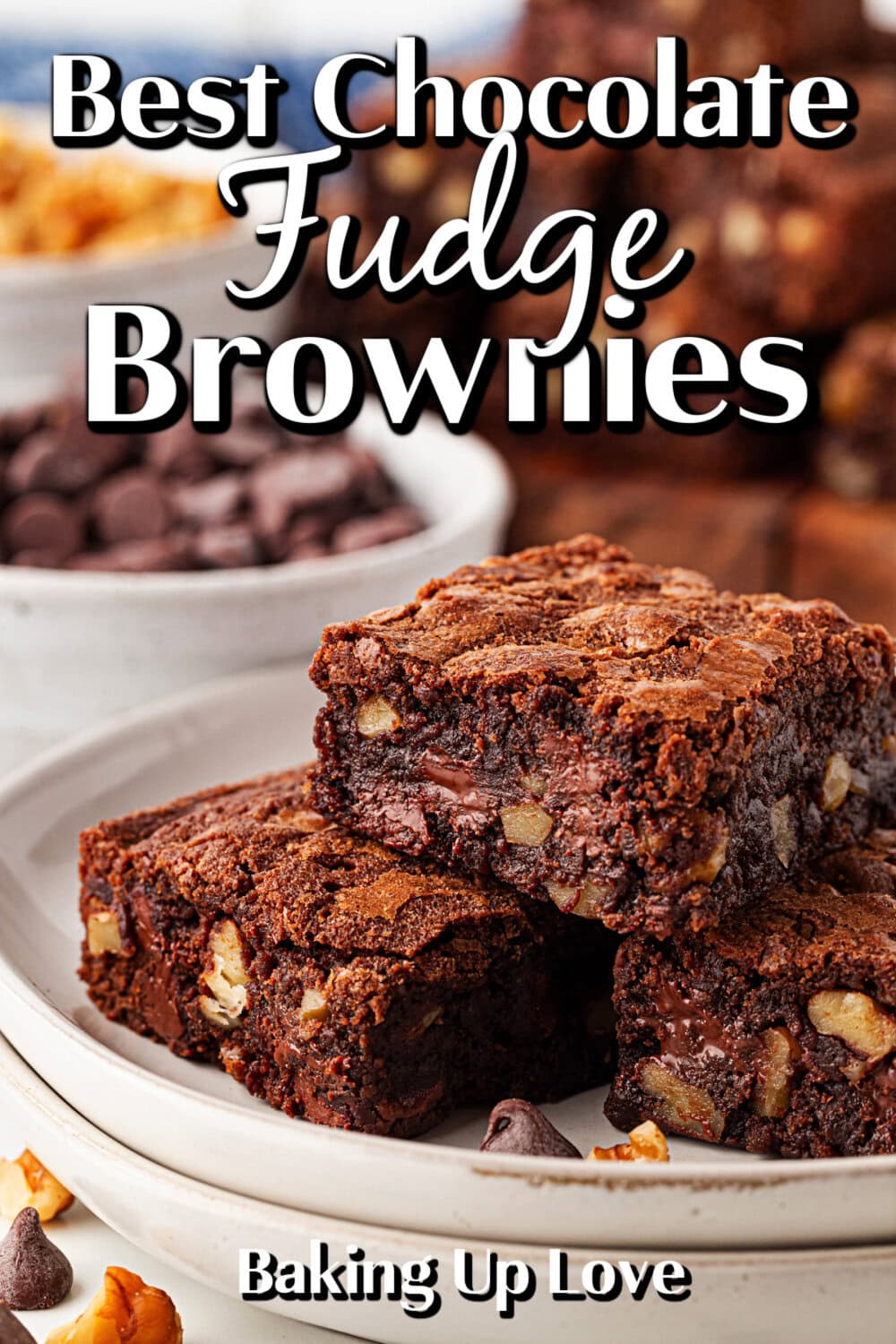 Best Chocolate Fudge Brownies pin.