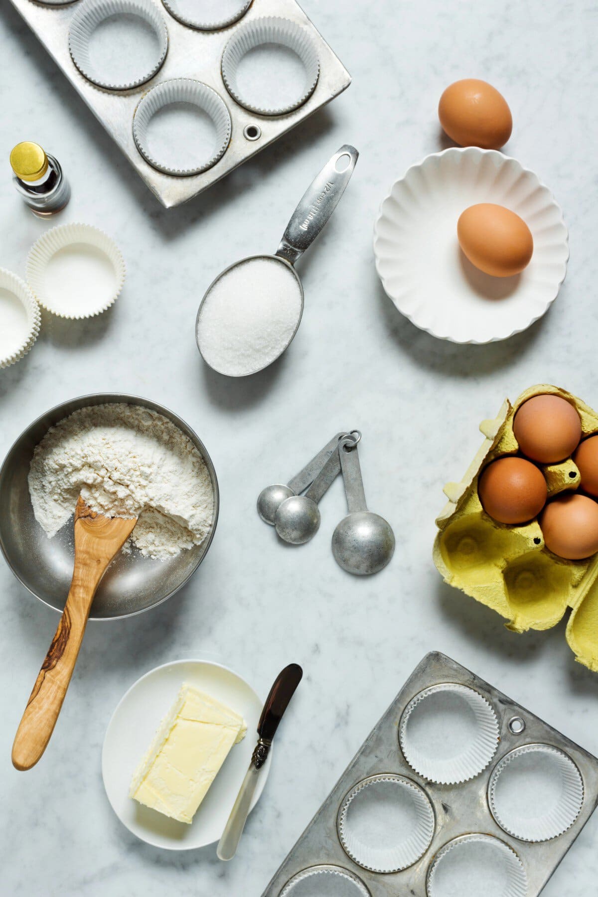 Measuring ingredients. 