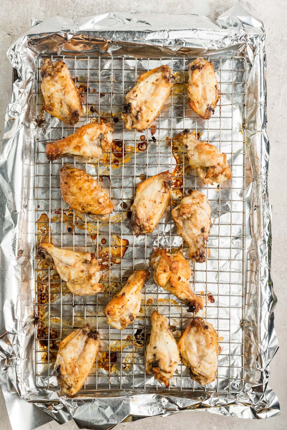 Baked wings. 