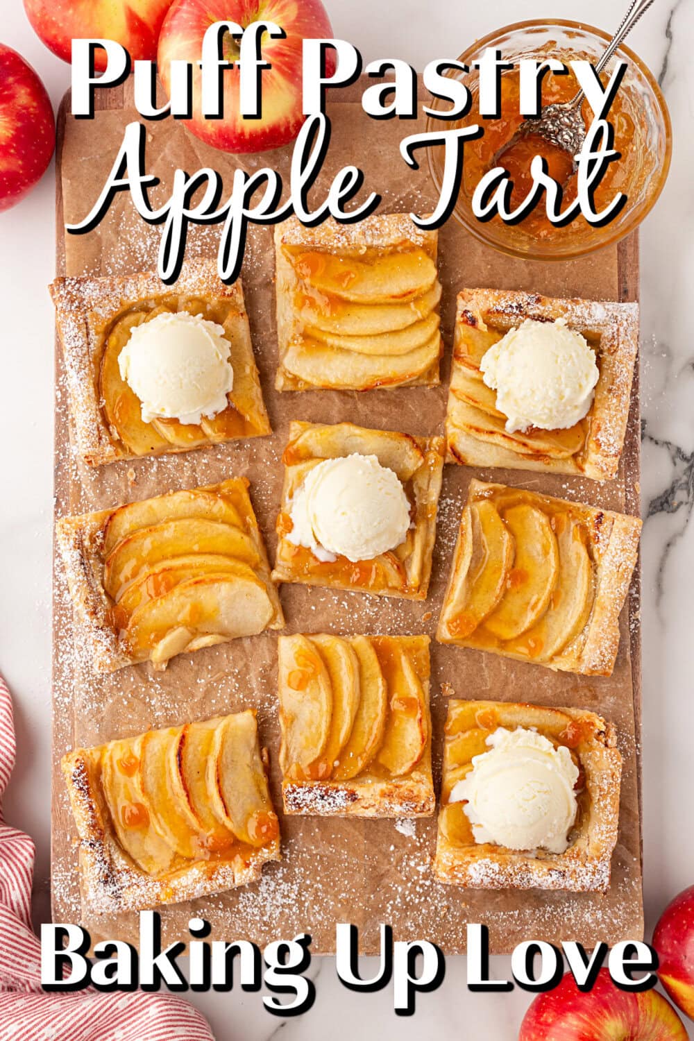 Puff Pastry Apple Tart pin. 