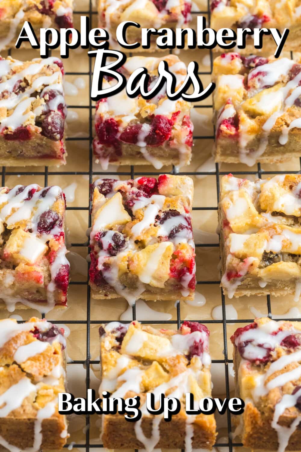 Apple Cranberry Bars pin.