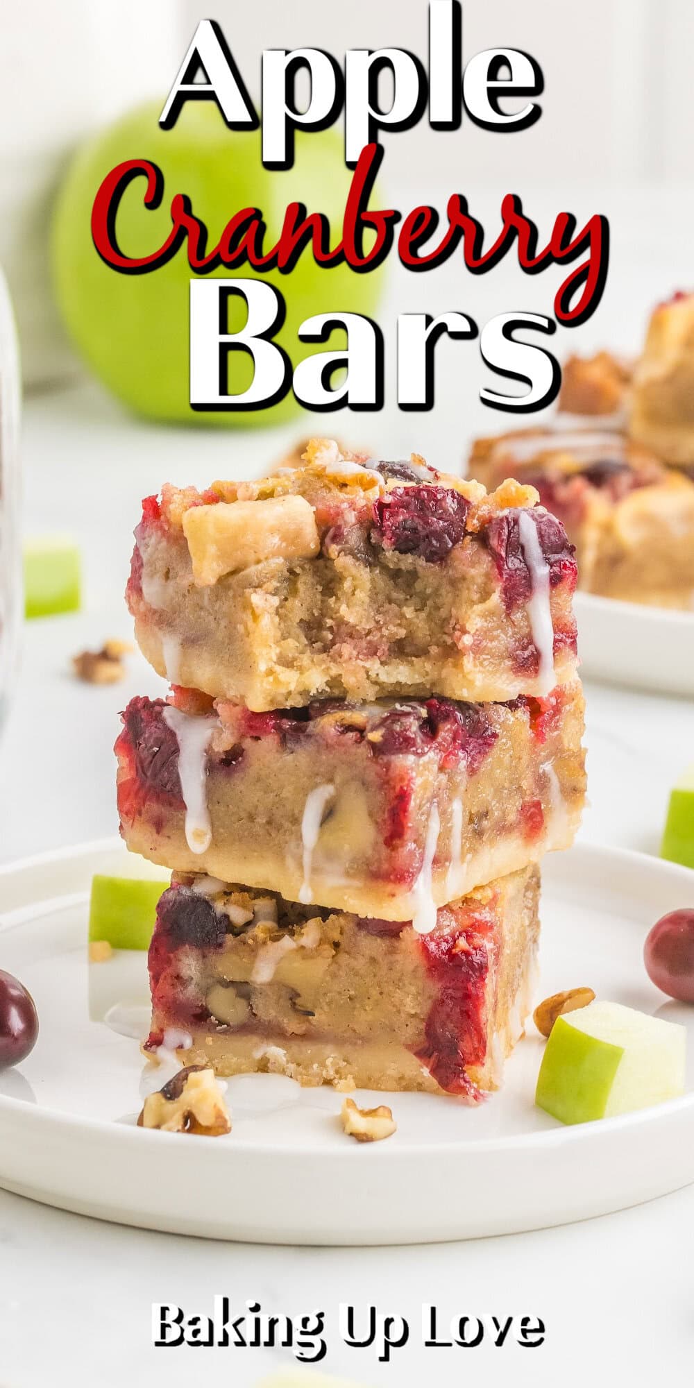 Apple Cranberry Bars pin. 