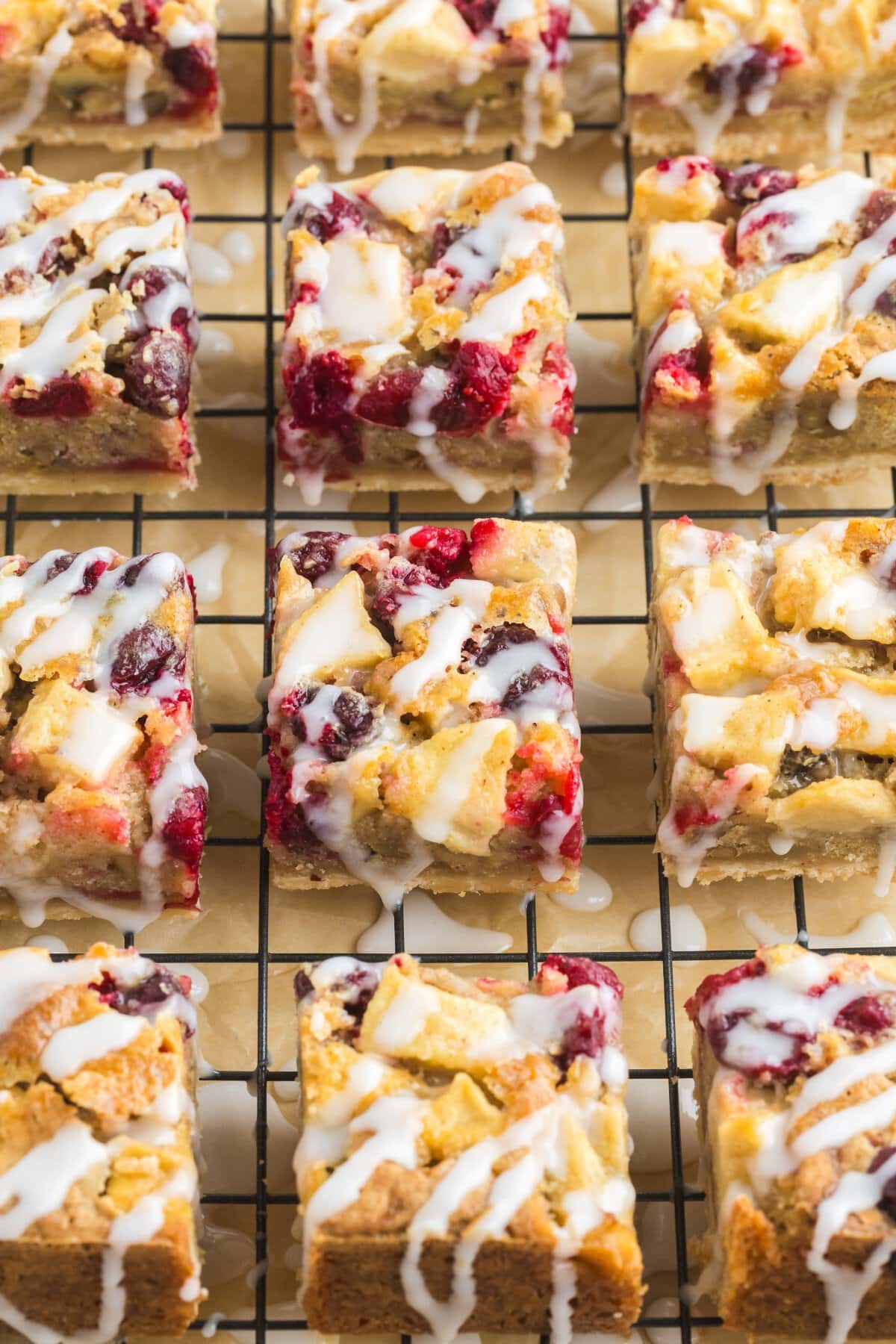 Bars glazed. 