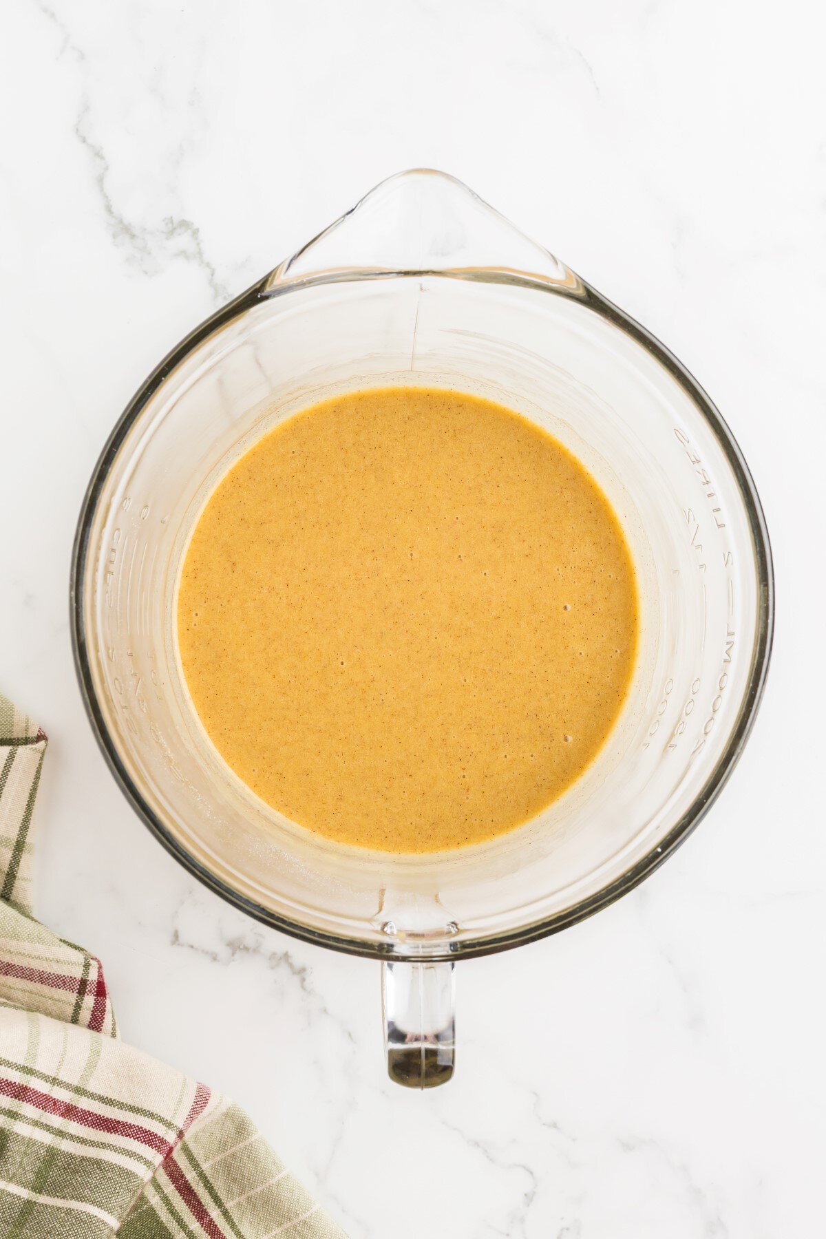 Top batter mixed in a bowl.