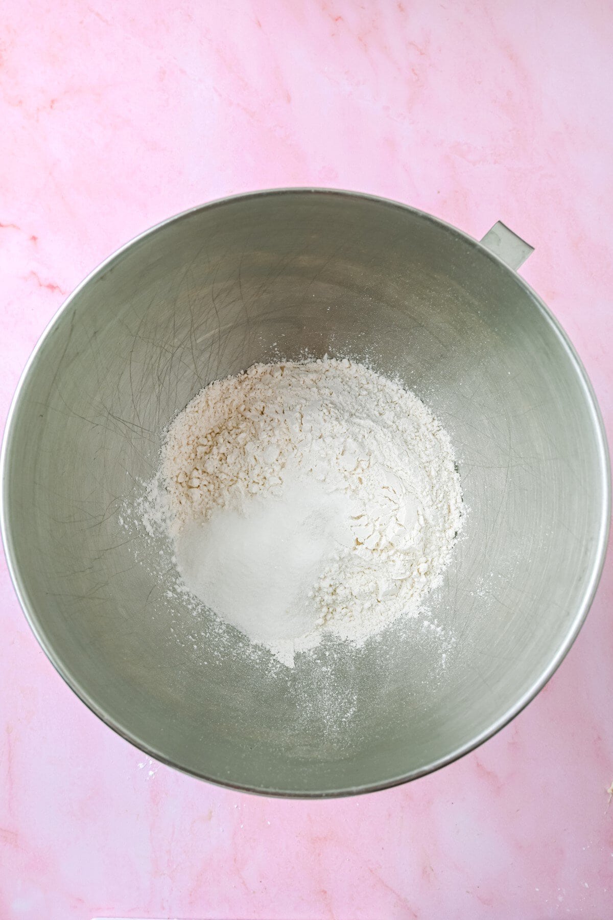 Dry ingredients in a bowl.