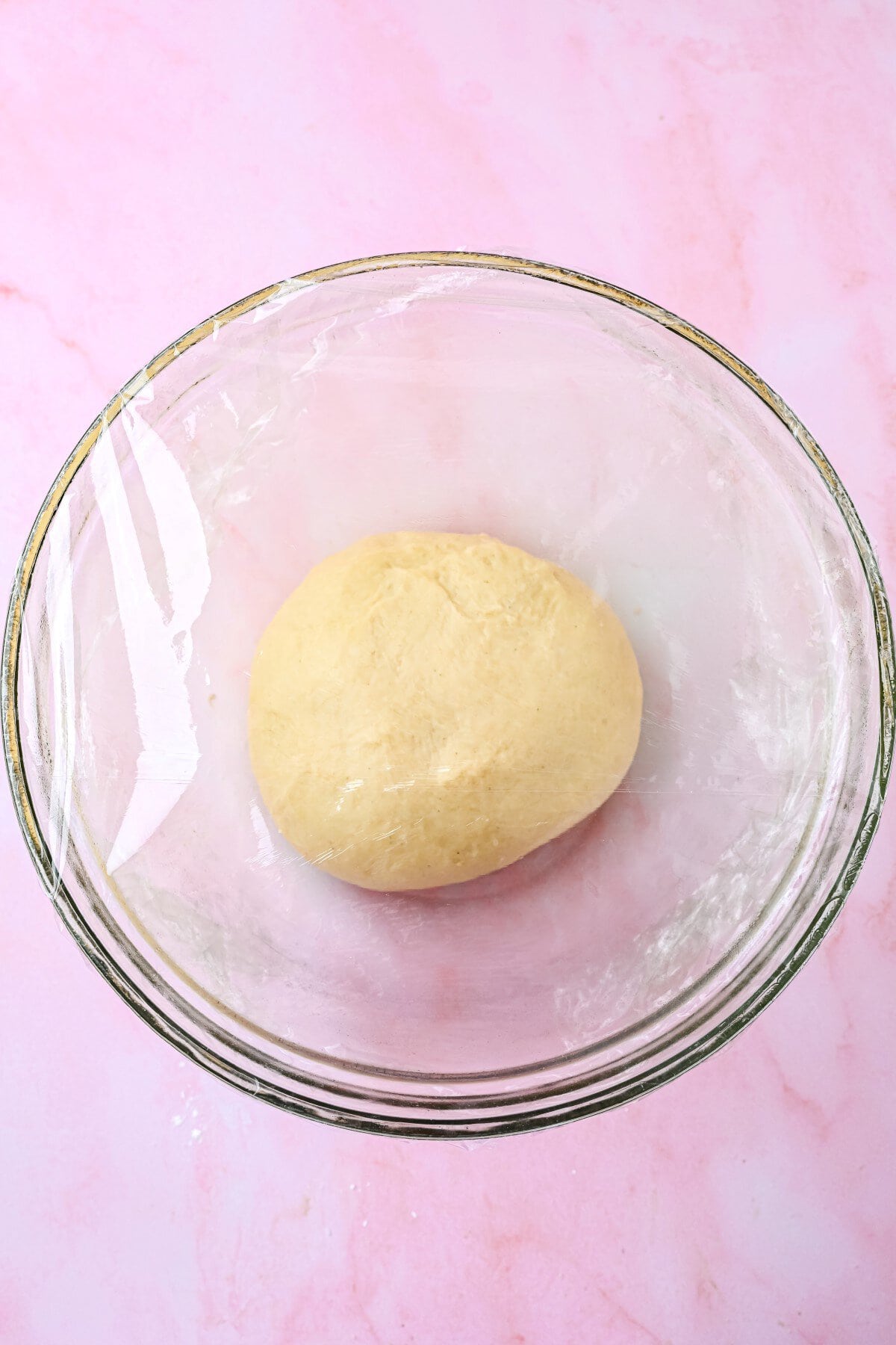 Dough in a ball ready to rest and rise.