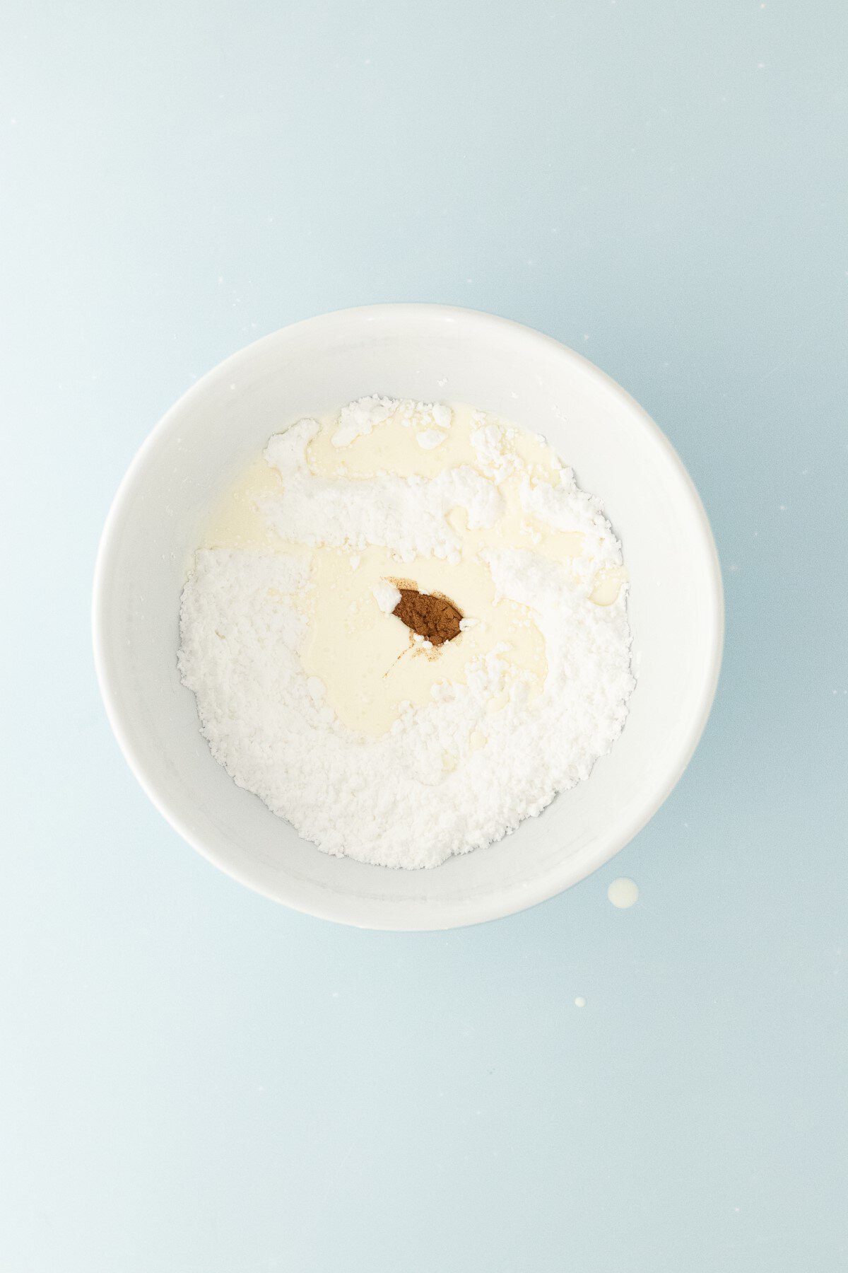 Glaze ingredients in a bowl.