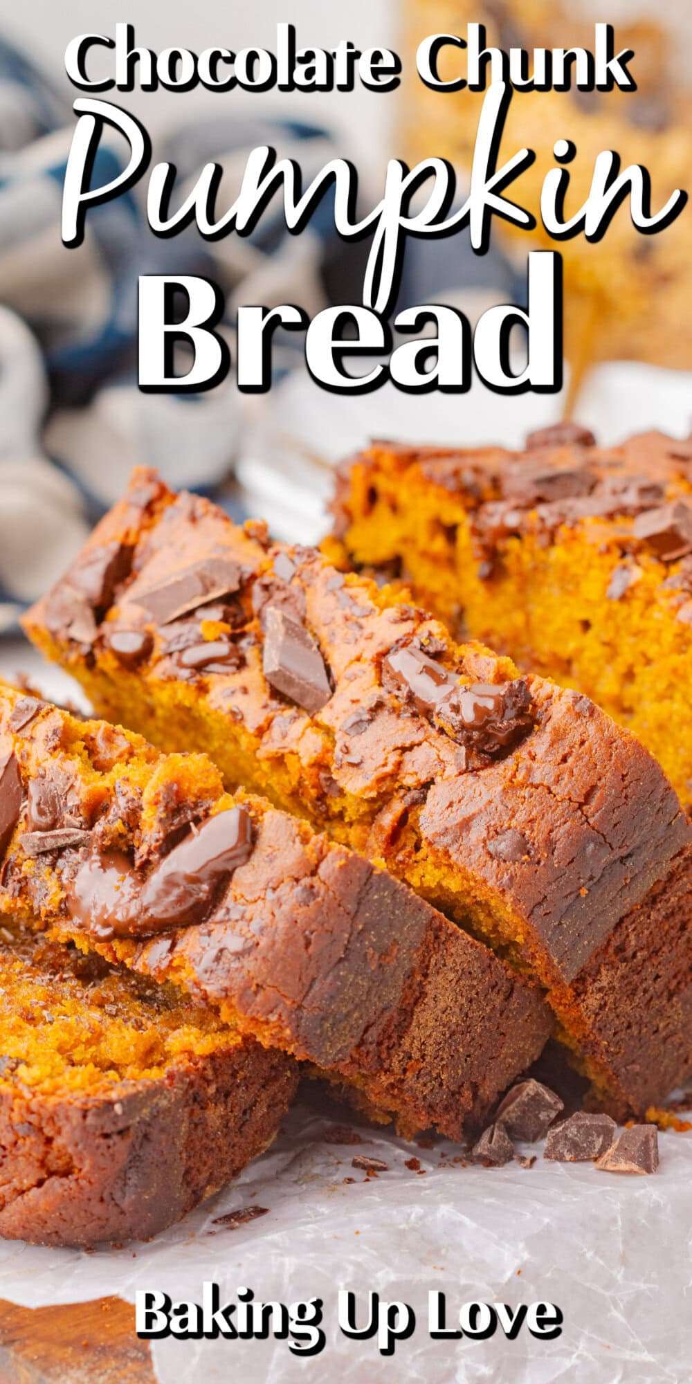 Chocolate Chunk Pumpkin Bread pin. 